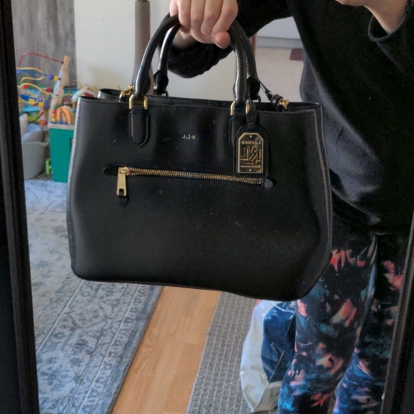 Ralph lauren black handbag - Picture 10 of 11
